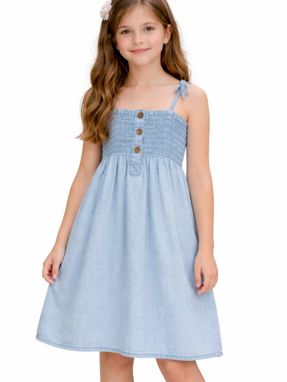 NWT Losan denim lyocell dress with adjustable straps